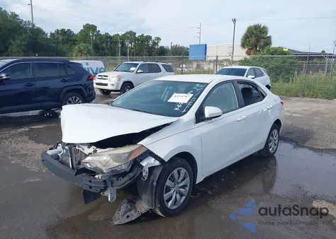 2014 Toyota Corolla Le z USA, uszkodzony, nr VIN 2T1BURHE3EC055394